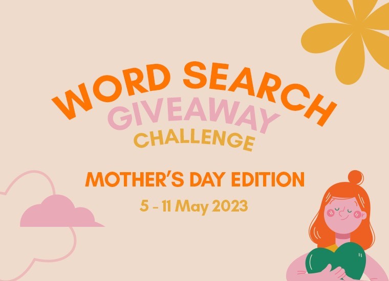 Mother's Day Word Search Giveaway at Eastpoint Mall